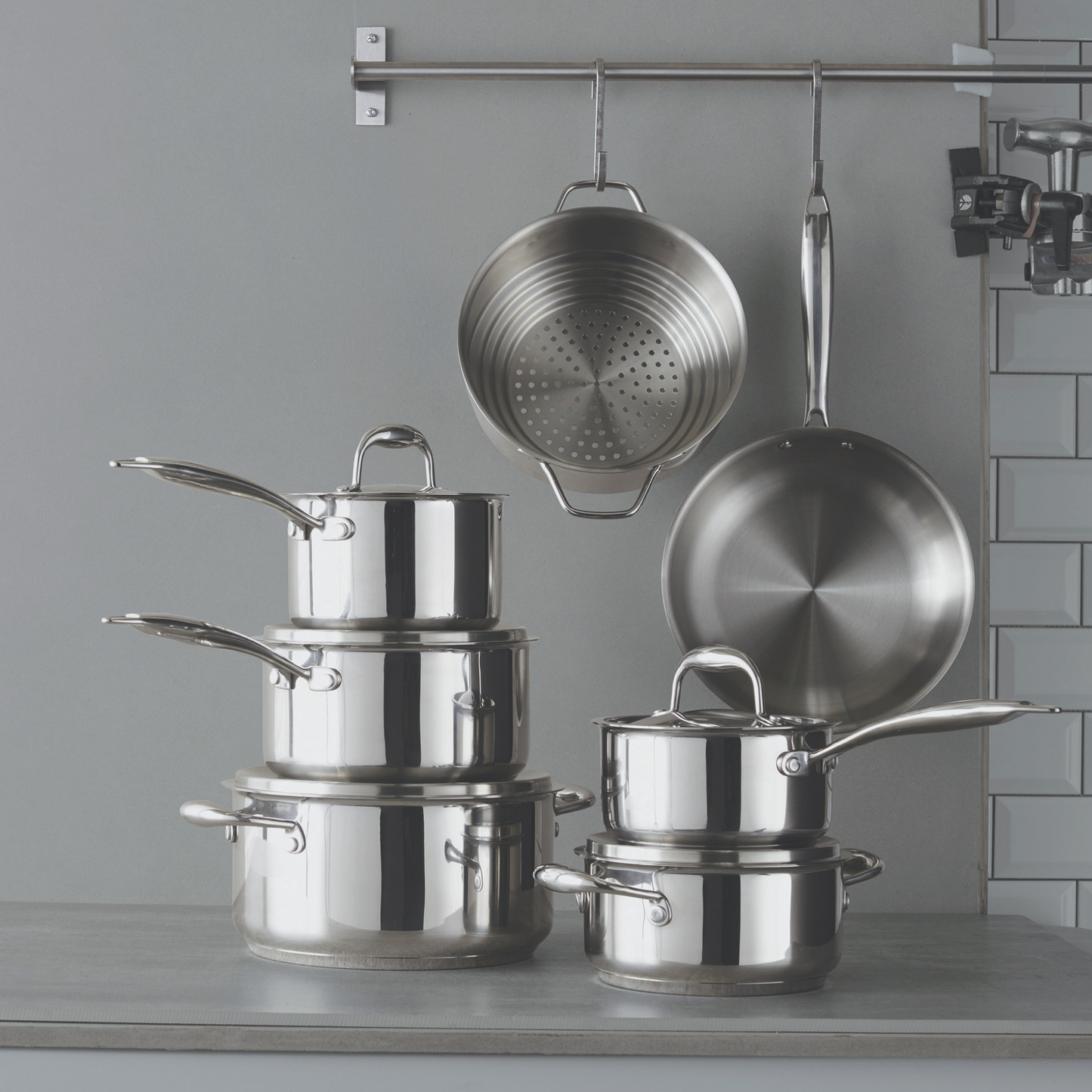 Nuvora Kitchen Signature 13-piece 3-ply Stainless