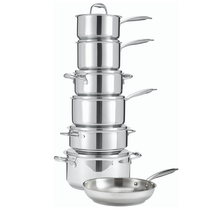 Nuvora Kitchen Signature 13-piece 3-ply Stainless