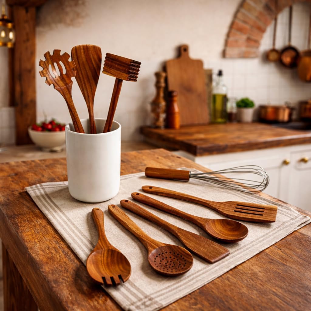 Wooden Utensil Kit 8-Piece